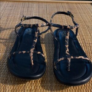 Franco Sarto Leopard Print Sandals